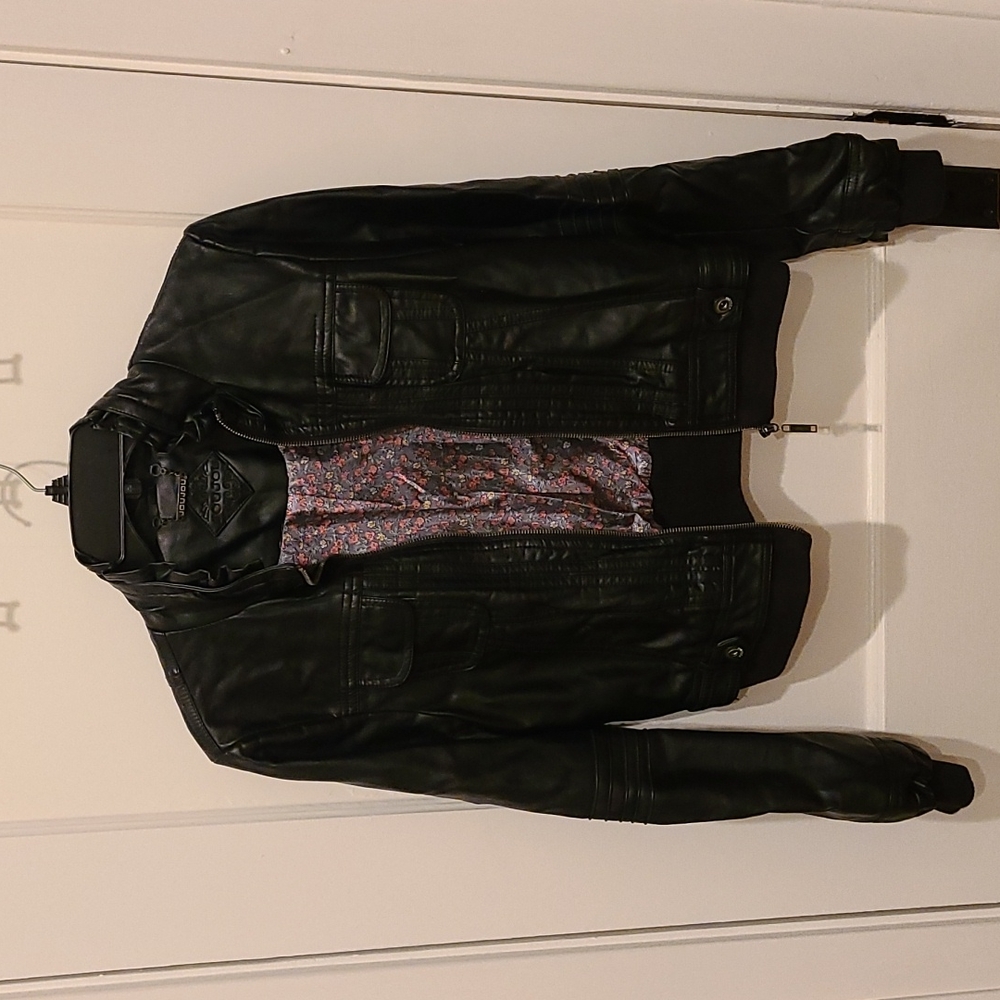 Black Faux Leather Jacket